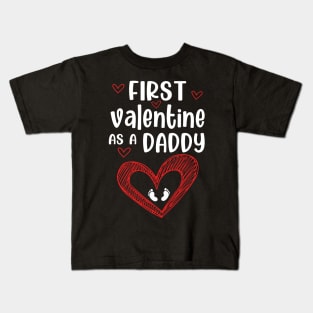 first valentine as a daddy Kids T-Shirt